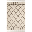 Safavieh Casablanca Shag 4' X 6' Hand Tufted Rug in Ivory and Brown