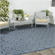 Safavieh Courtyard 8' X 11' Rug in Navy and Gray