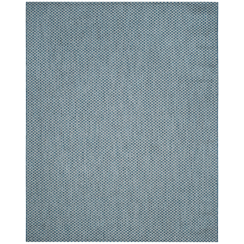 Safavieh Courtyard 9' X 12' Rug in Blue and Light Gray