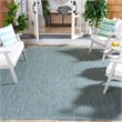Safavieh Courtyard 9' X 12' Rug in Turquoise and Light Gray