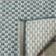 Safavieh Courtyard 9' X 12' Rug in Turquoise and Light Gray
