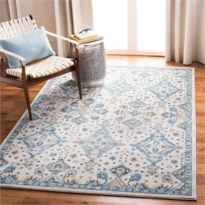 safavieh evoke 2' 2&quot x 4' rug in ivory and light blue