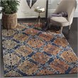 Safavieh Evoke 4' X 6' Rug in Blue and Orange
