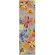 Safavieh Four Seasons 2' X 6' Hand Hooked Rug in Gray and Orange
