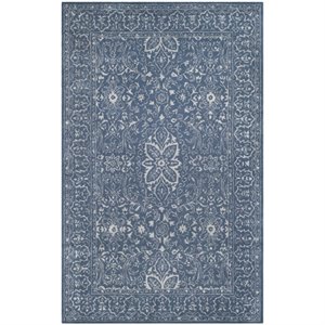 Safavieh Glamour 5' X 8' Hand Tufted Wool Pile Rug in Gray and Blue