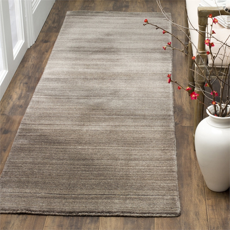 Safavieh Himalaya 6' X 6' Square Hand Loomed Rug in Pewter