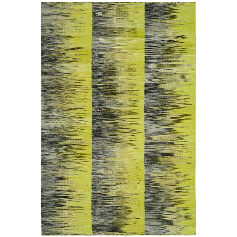 Safavieh Kilim 4' X 6' Hand Woven Wool Pile Rug in Green and Charcoal
