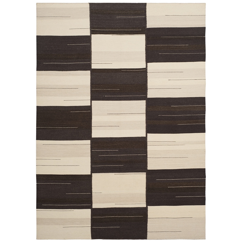 Safavieh Kilim 5' X 8' Hand Woven Wool Pile Rug in Beige and Brown