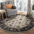 Safavieh Lyndhurst 7' X 7' Round Rug in Cream and Navy