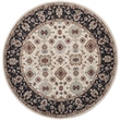 Safavieh Lyndhurst 7' X 7' Round Rug in Cream and Navy