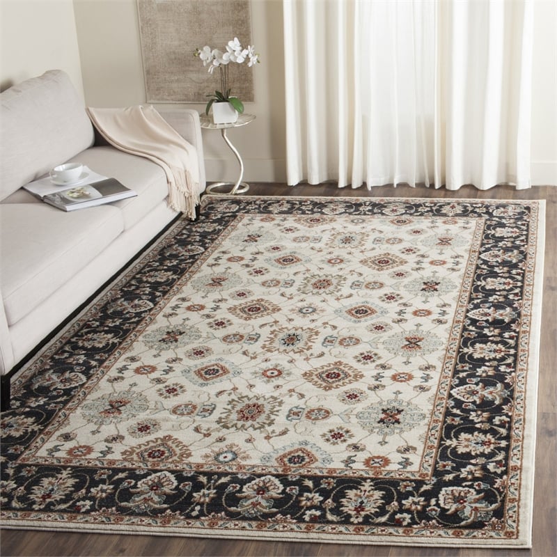Safavieh Lyndhurst 8' X 10' Rug in Cream and Navy