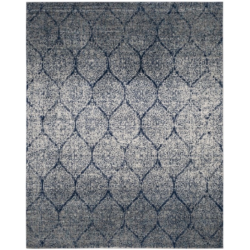 Safavieh Madison 4' X 6' Rug in Navy and Silver