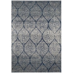 Safavieh Madison 4' X 6' Rug in Navy and Silver
