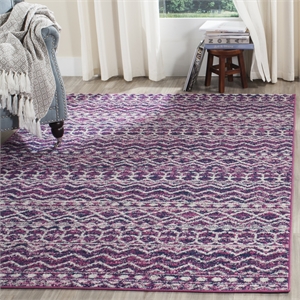 Safavieh Madison 4' X 6' Rug in Fuchsia and Navy