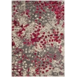 Safavieh Monaco 3' X 5' Rug in Gray and Fuchsia