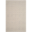 Safavieh Marbella 5' X 8' Hand Woven Wool Rug in Silver and Ivory