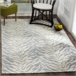 Safavieh Marbella 5' X 8' Hand Woven Rug in Light Gray and Ivory