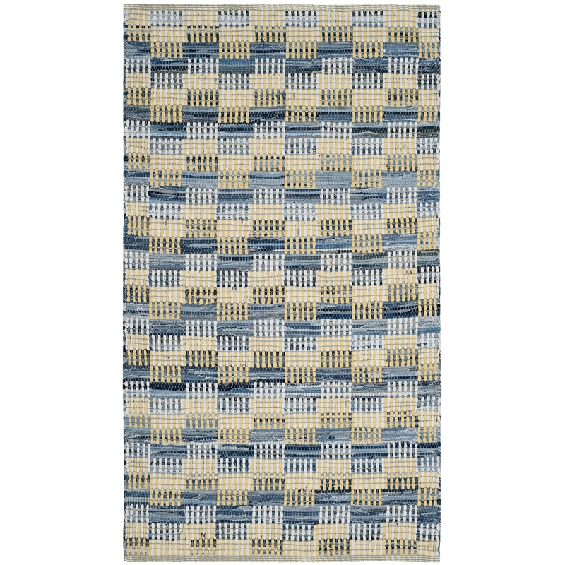 Safavieh Montauk 3' X 5' Hand Woven Cotton Pile Rug in Gold