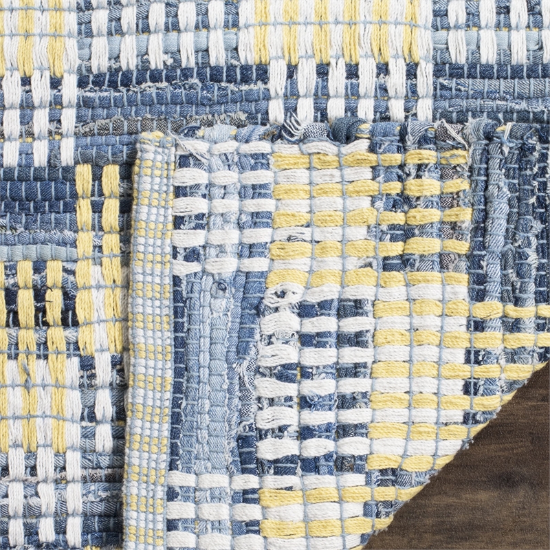 Safavieh Montauk 8' X 10' Hand Woven Cotton Pile Rug in Gold