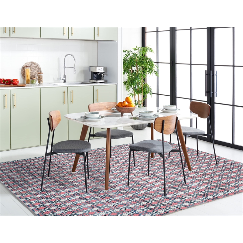 Safavieh Montauk 8' X 10' Hand Woven Cotton Pile Rug in Coral