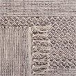 Safavieh Montauk 3' X 5' Hand Woven Cotton Rug in Ivory and Steel Gray