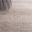 Safavieh Montauk 3' X 5' Hand Woven Cotton Rug in Ivory and Steel Gray