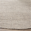 Safavieh Montauk 4' X 6' Hand Woven Cotton Rug in Ivory and Steel Gray
