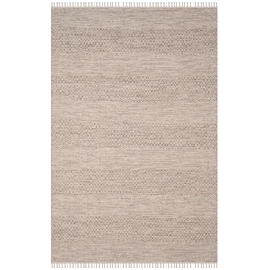 Safavieh Montauk 6' X 9' Hand Woven Cotton Rug in Ivory and Steel Gray