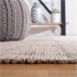 Safavieh Montauk 6' X 9' Hand Woven Cotton Rug in Ivory and Steel Gray