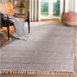 Safavieh Montauk 3' X 5' Hand Woven Cotton Rug in Ivory and Anthracite