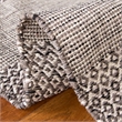 Safavieh Montauk 4' X 6' Hand Woven Cotton Rug in Ivory and Anthracite