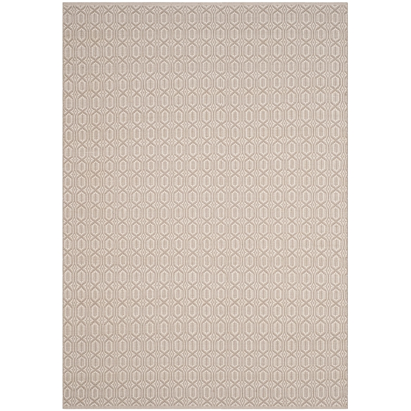 Safavieh Montauk 6' X 9' Hand Woven Cotton Pile Rug in Ivory and Gray