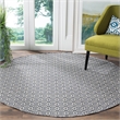 Safavieh Montauk 3' X 5' Hand Woven Cotton Pile Rug in Ivory and Navy