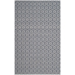Safavieh Montauk 4' X 6' Hand Woven Cotton Pile Rug in Ivory and Navy