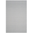 Safavieh Montauk 6' X 9' Hand Woven Cotton Pile Rug in Ivory and Blue