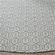 Safavieh Montauk 6' X 9' Hand Woven Cotton Pile Rug in Ivory and Blue