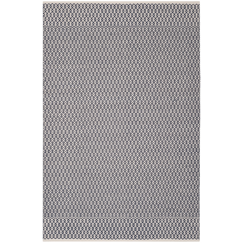 Safavieh Montauk 6' X 9' Hand Woven Cotton Pile Rug in Ivory and Navy