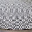 Safavieh Montauk 6' X 9' Hand Woven Cotton Pile Rug in Ivory and Navy