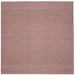 Safavieh Montauk 6' X 6' Square Hand Woven Cotton Rug in Ivory and Red