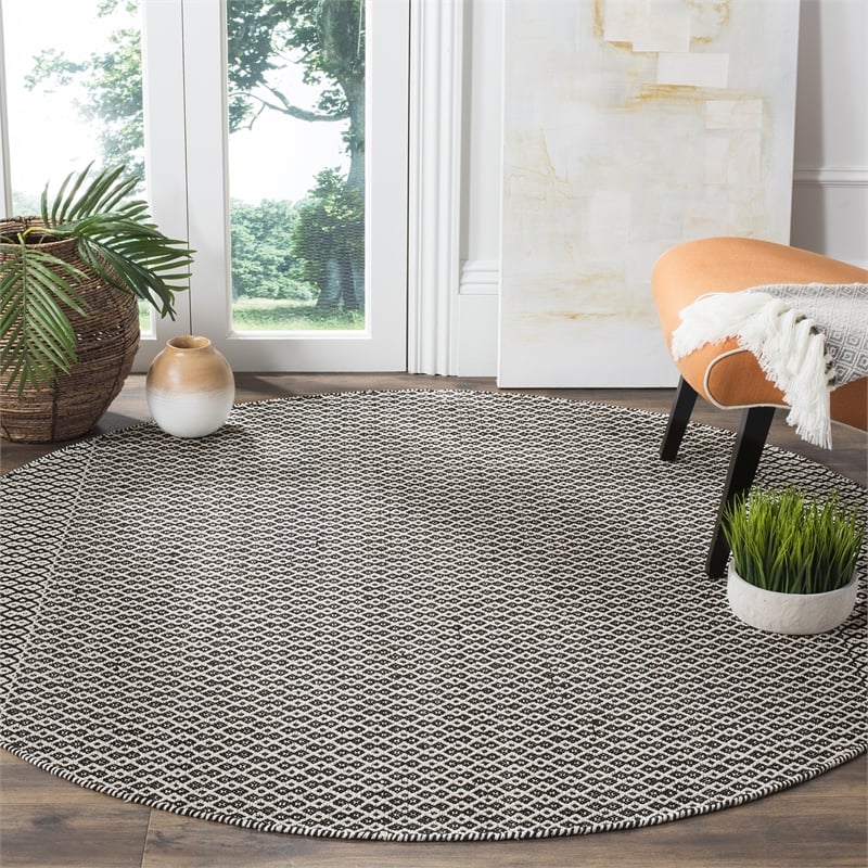 Safavieh Montauk 8' X 10' Hand Woven Cotton Pile Rug in Ivory and Red