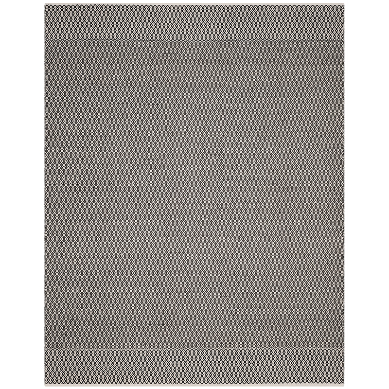 Safavieh Montauk 8' X 10' Hand Woven Cotton Rug in Ivory and Black