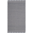 Safavieh Montauk 3' X 5' Hand Woven Cotton Pile Rug in Ivory and Navy