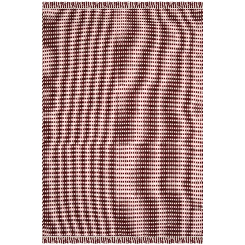 Safavieh Montauk 4' X 6' Hand Woven Cotton Pile Rug in Ivory and Red