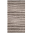 Safavieh Montauk 3' X 5' Hand Woven Cotton Pile Rug in Ivory and Black