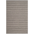 Safavieh Montauk 4' X 6' Hand Woven Cotton Pile Rug in Ivory and Black