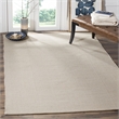 Safavieh Montauk 4' X 6' Hand Woven Cotton Pile Rug in Ivory and Gray