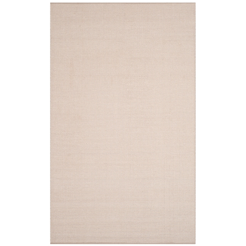 Safavieh Montauk 4' X 6' Hand Woven Cotton Pile Rug in Ivory and Gray