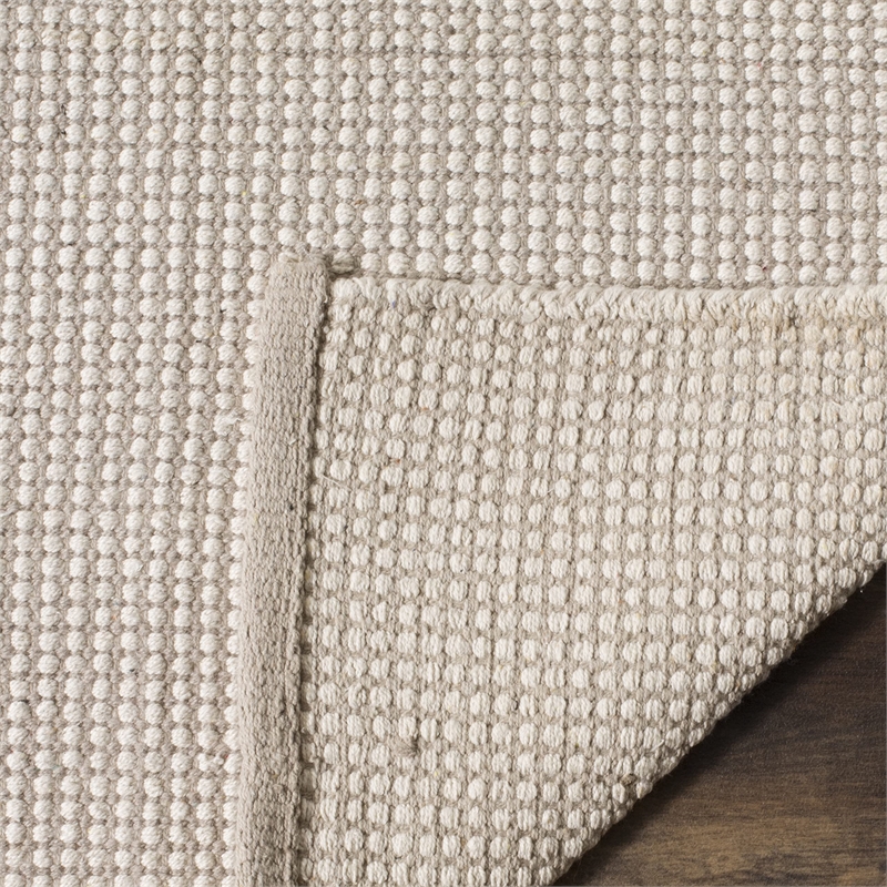 Safavieh Montauk 4' X 6' Hand Woven Cotton Pile Rug in Ivory and Gray