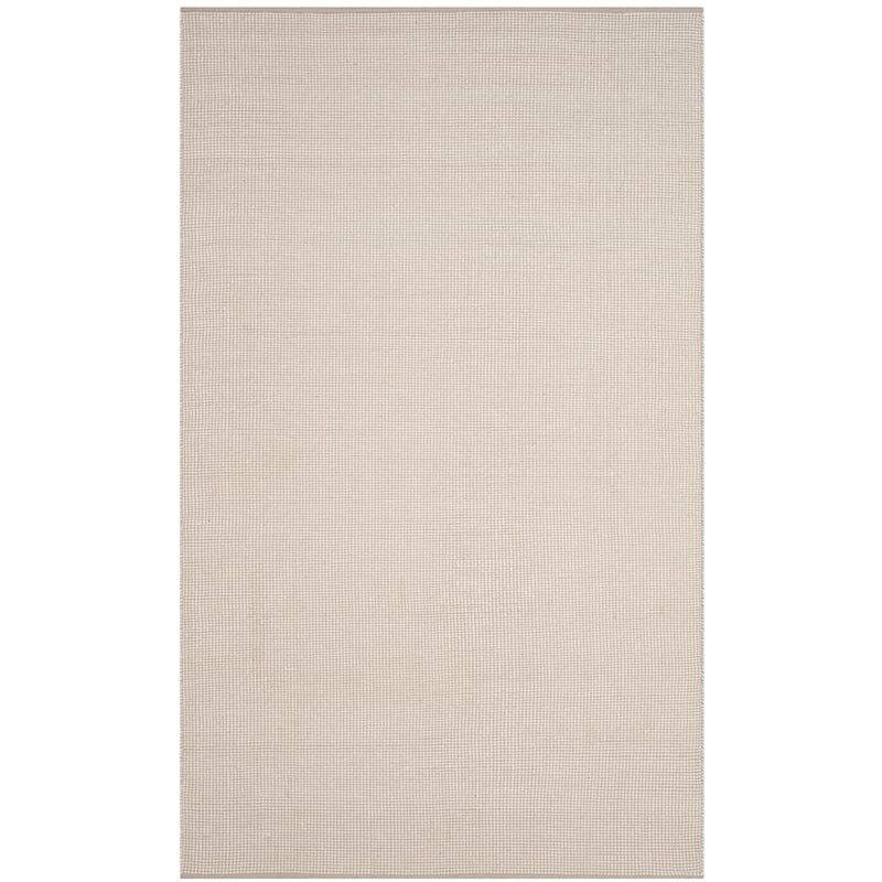 Safavieh Montauk 5' X 8' Hand Woven Cotton Pile Rug in Ivory and Gray