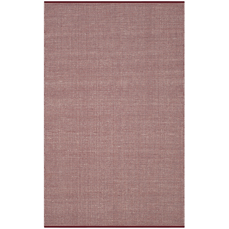Safavieh Montauk 6' X 9' Hand Woven Cotton Pile Rug in Ivory and Red